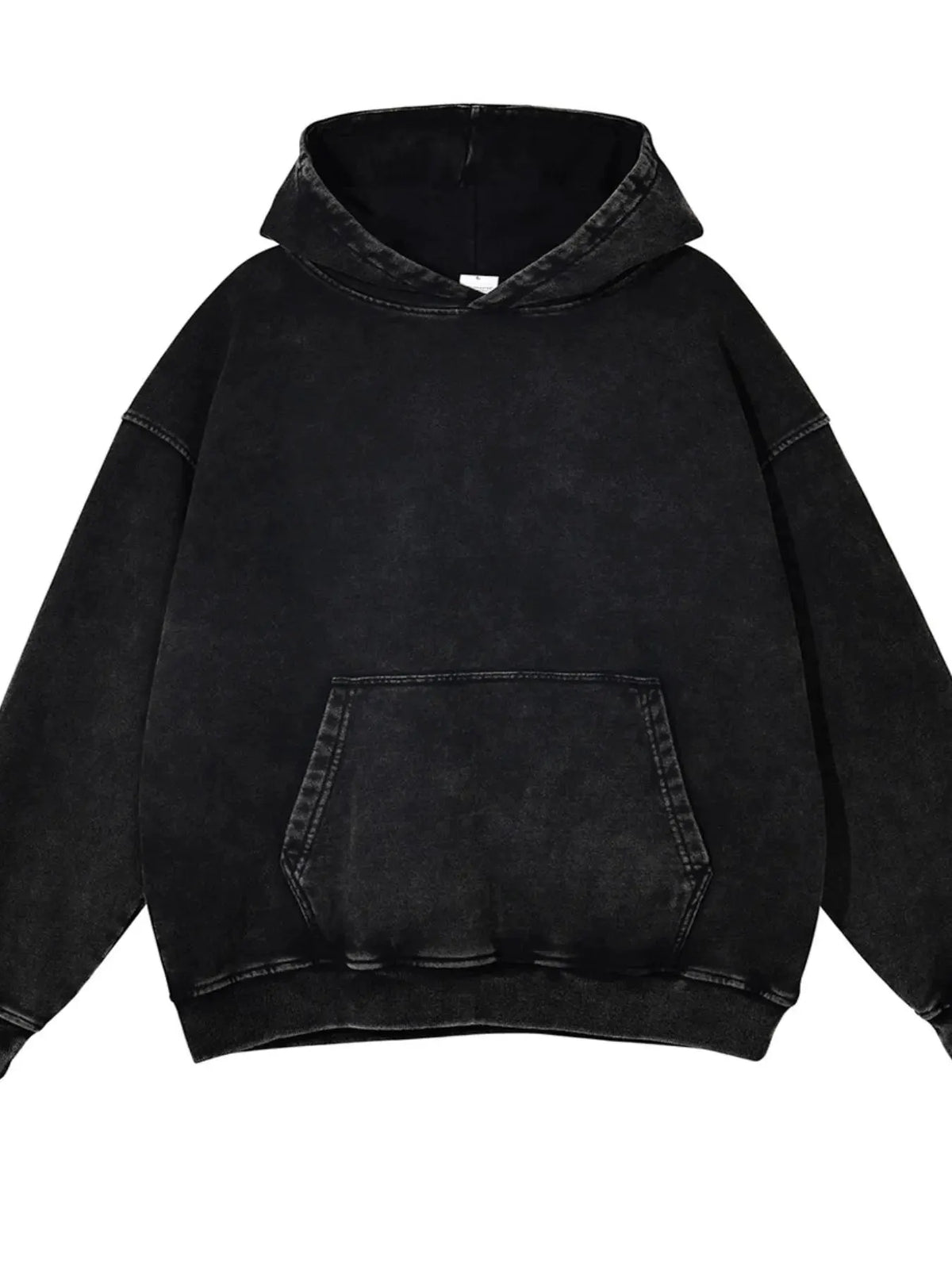 Men's Washed Oversized Long Sleeve Hoodie by Trendsi