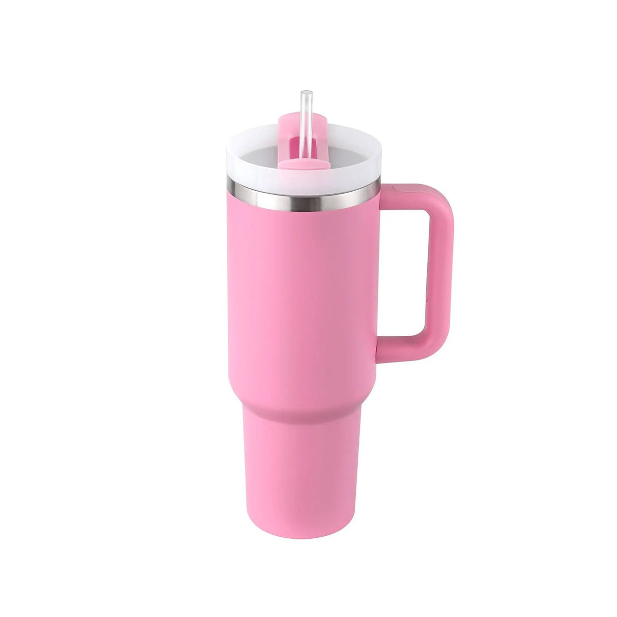 40 Oz Tumbler With Handle Straw Insulated, Stainless Steel Spill Proof Vacuum Coffee Cup Tumbler With Lid Tapered Mug Gifts For Valentine Lover Suitable For Car Gym Office Travel by Maiden-Art