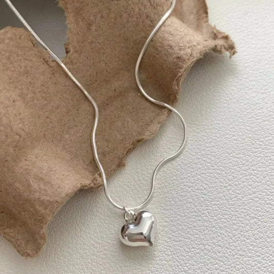 925 Sterling Silver Heart Necklace by Partner Labels