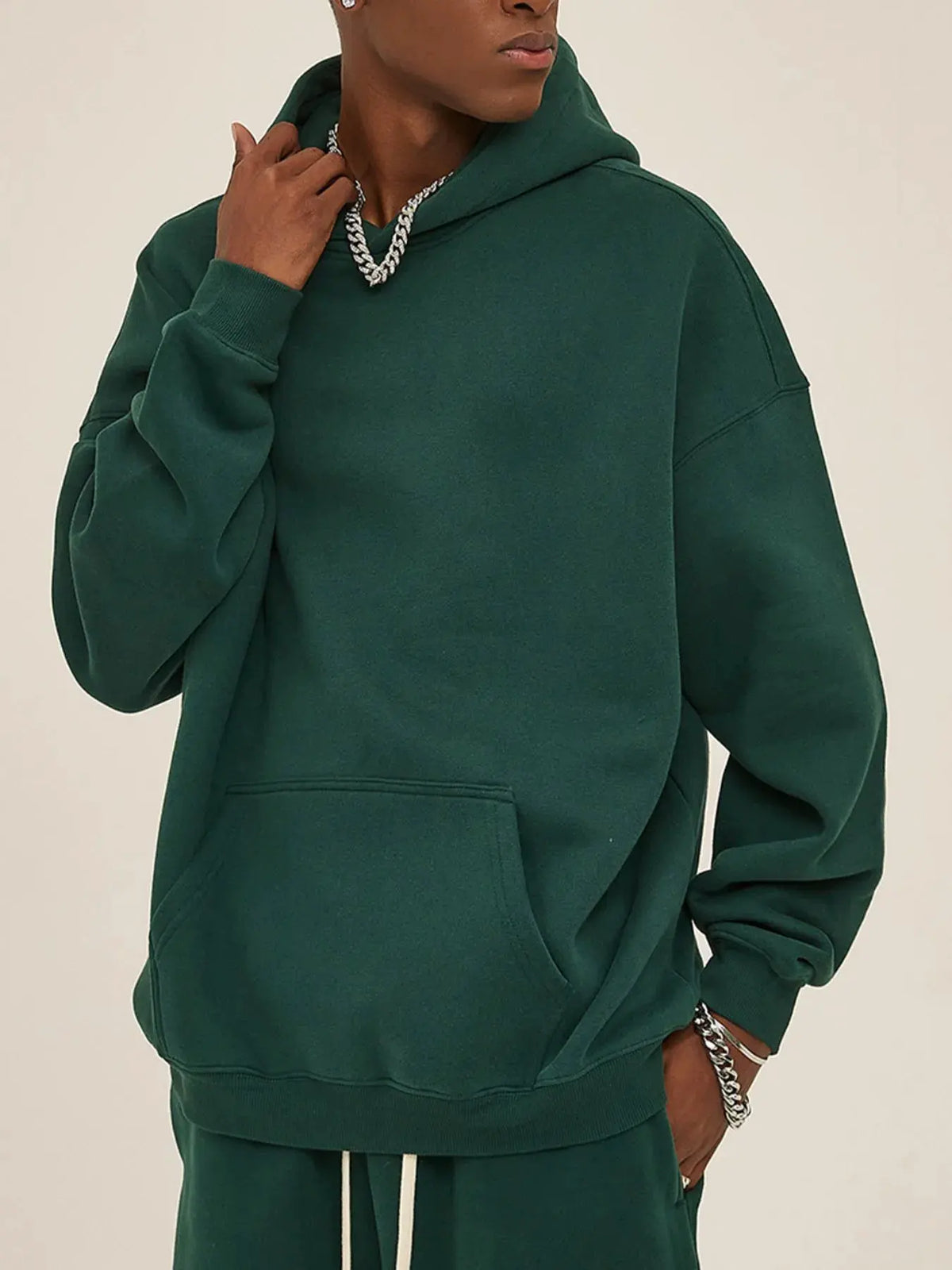 Men's Oversized Pocketed Long Sleeve Hoodie by Partner Label