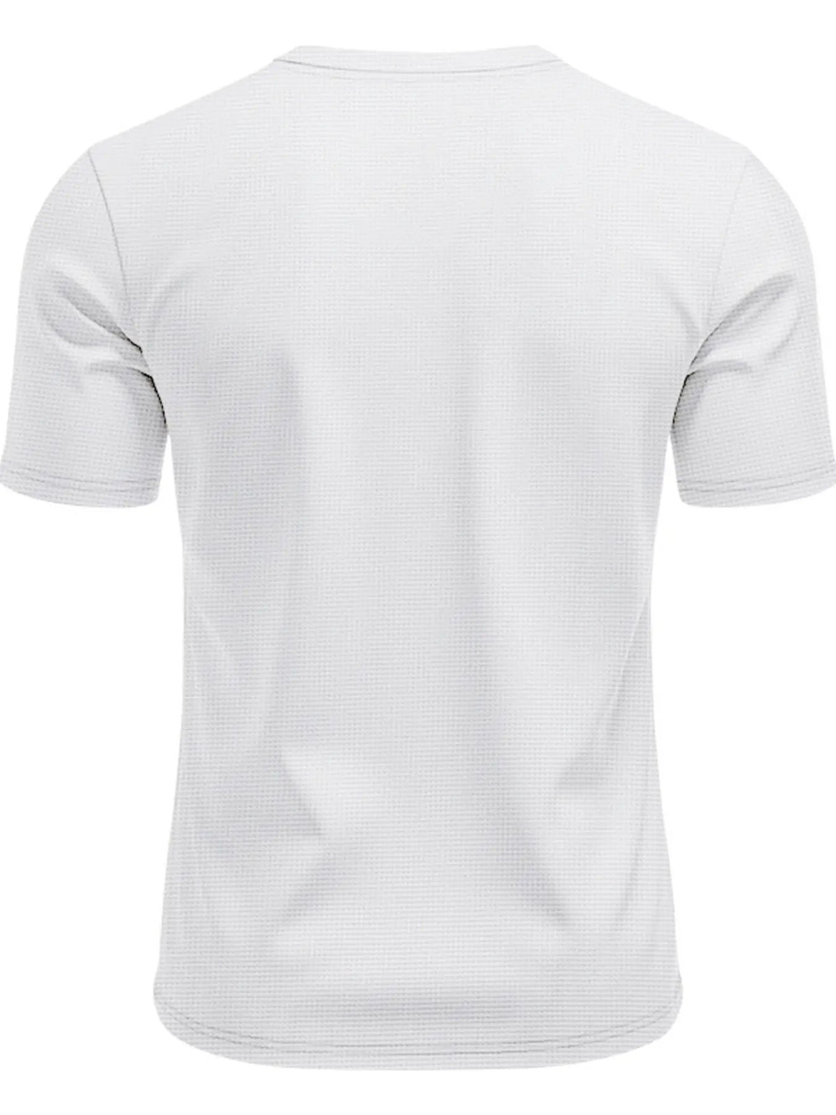 Men's Full Size Lace-Up Neck T-Shirt Plus Size by Trendsi
