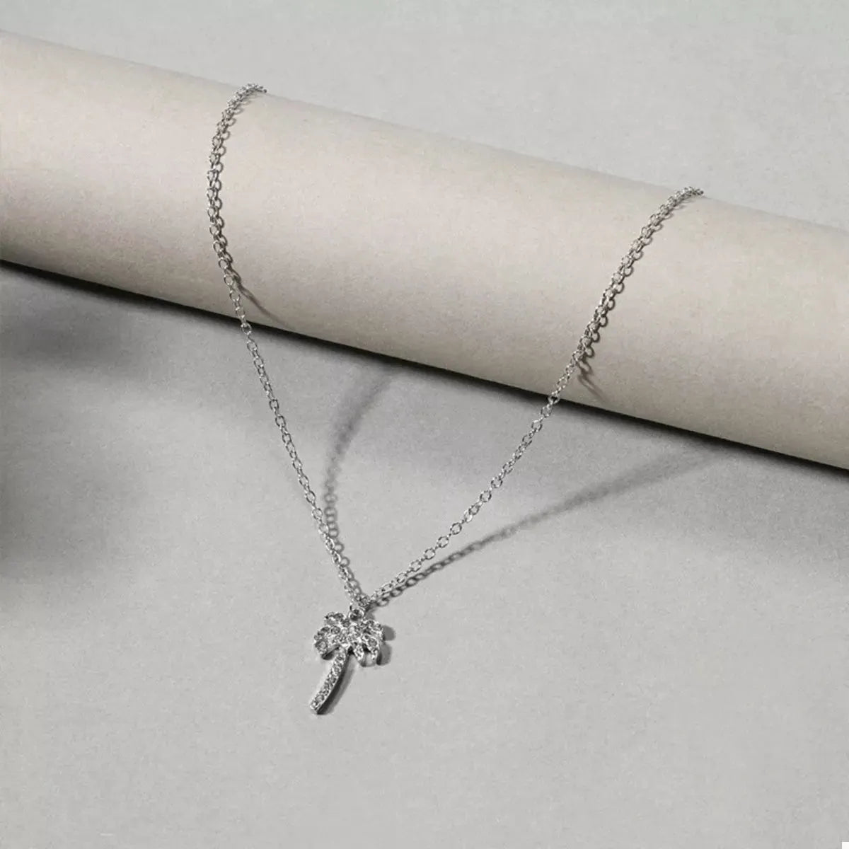 Palm Tree Pendant Necklace by Partner Labels