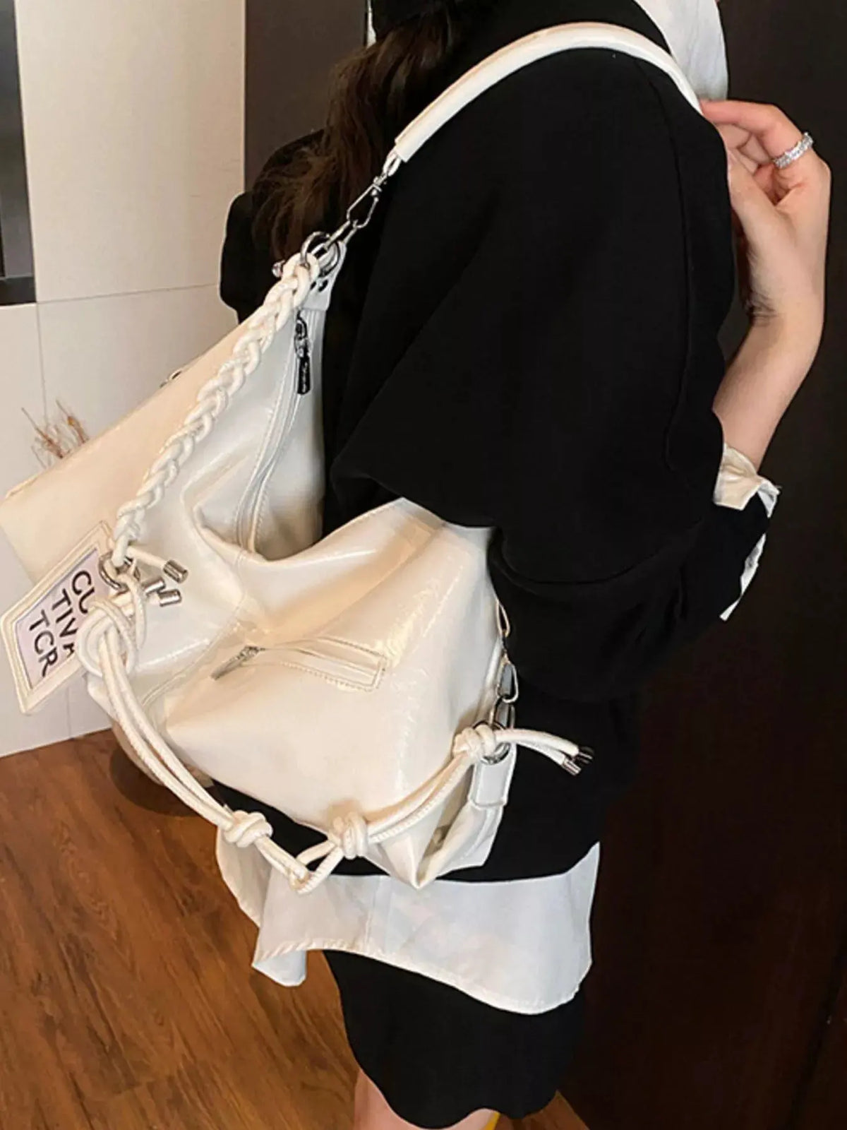 PU Leather Shoulder Bag by Partner Label
