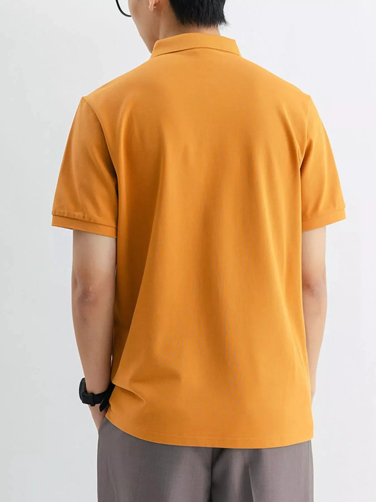 Men's Plus Size Classic Fit Short Sleeve Polo by Trendsi