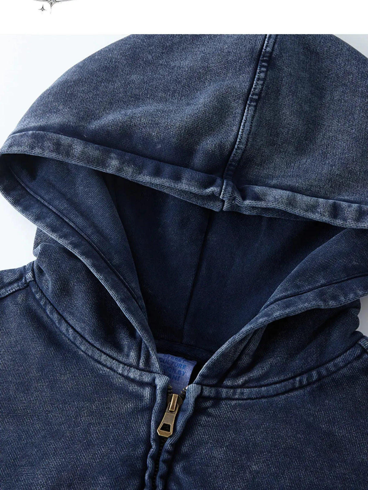 Men's Washed Zip Up Casual Hoodie by Trendsi