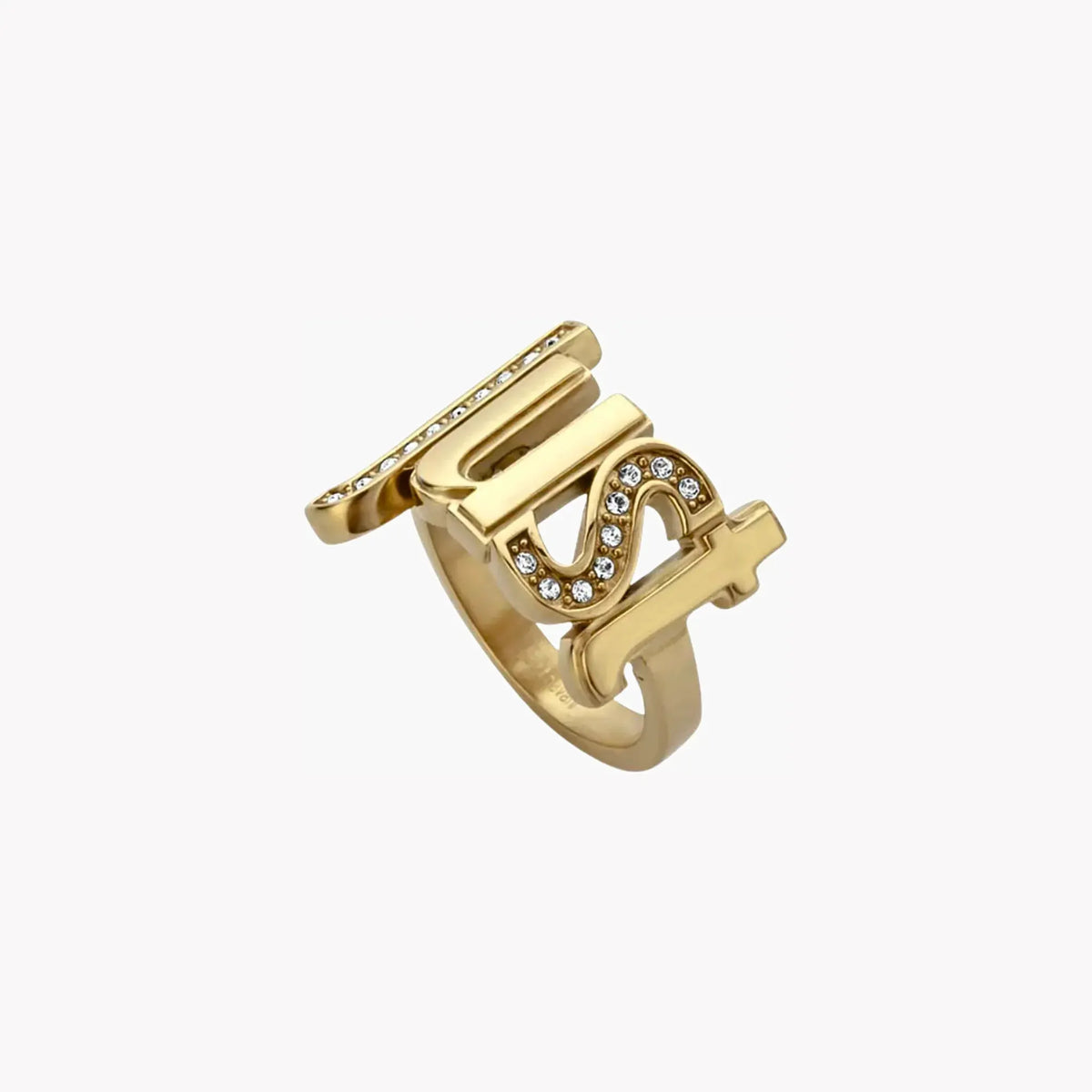 Just Cavalli Women's Gold Stainless Steel Ring | Jcrg00600206 by JUST CAVALLI