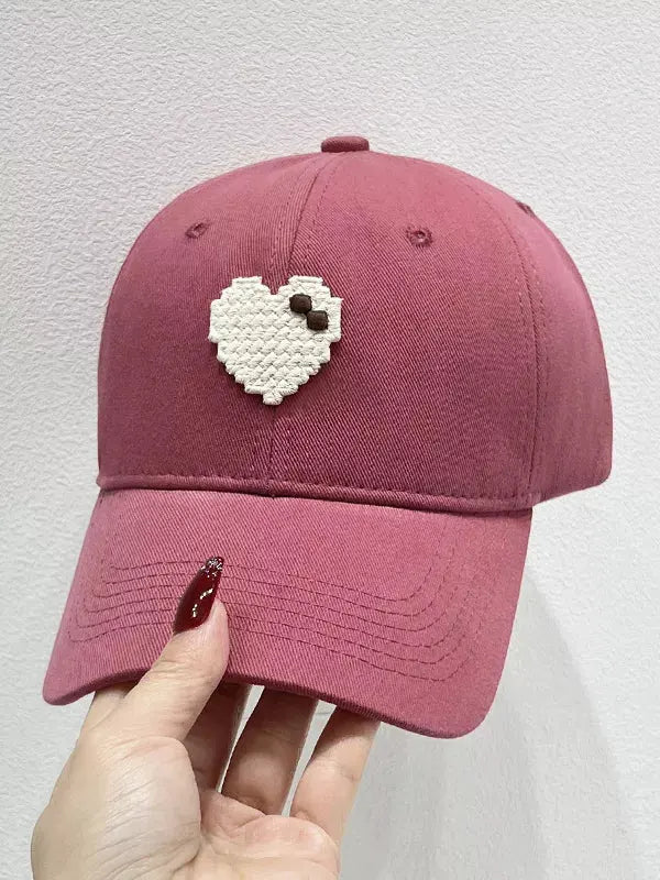 Heart Adjustable Baseball Cap by Partner Label
