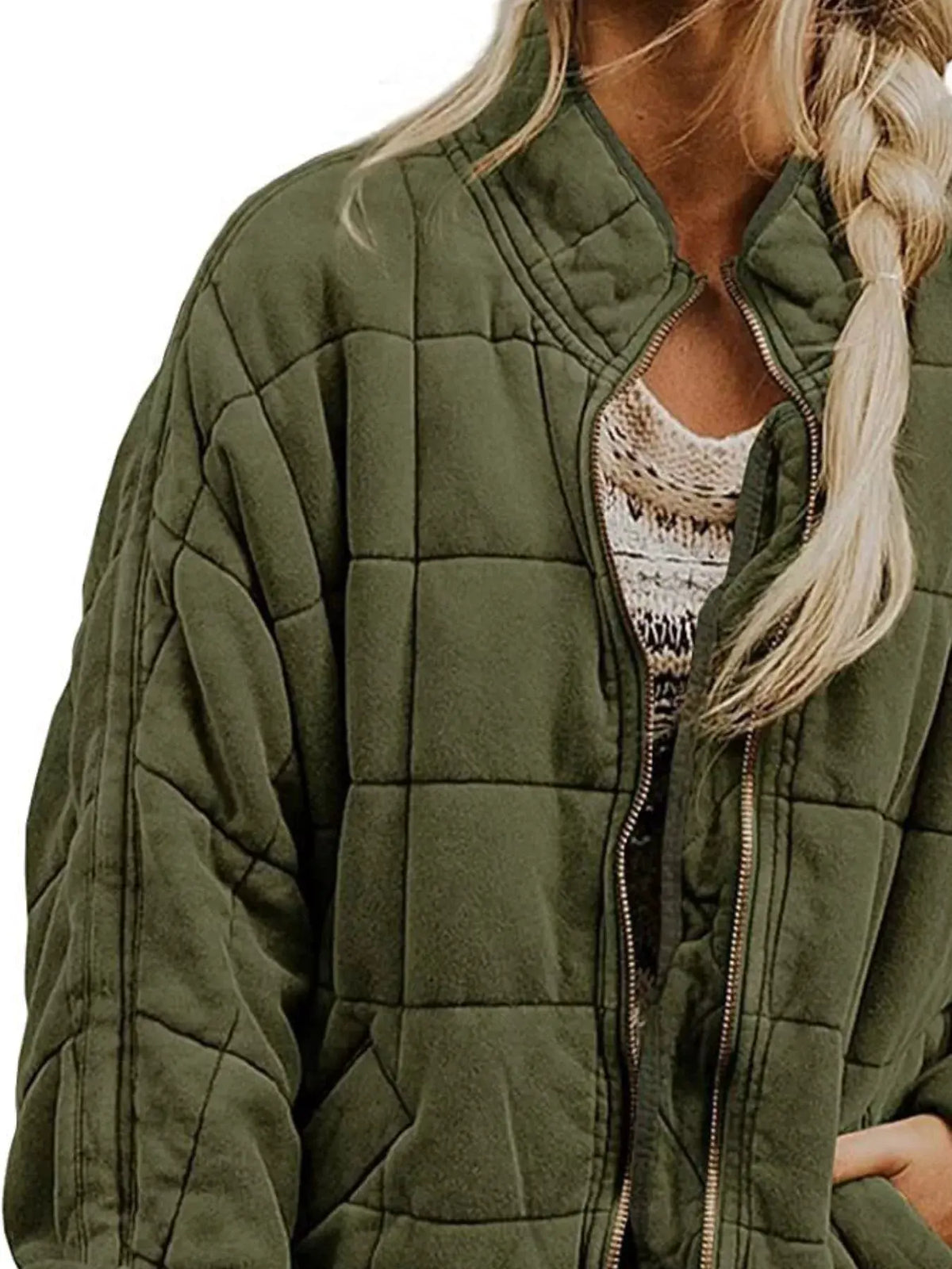 Quilted Zip Up Outerwear | Partner Labels Selection by Partner Label