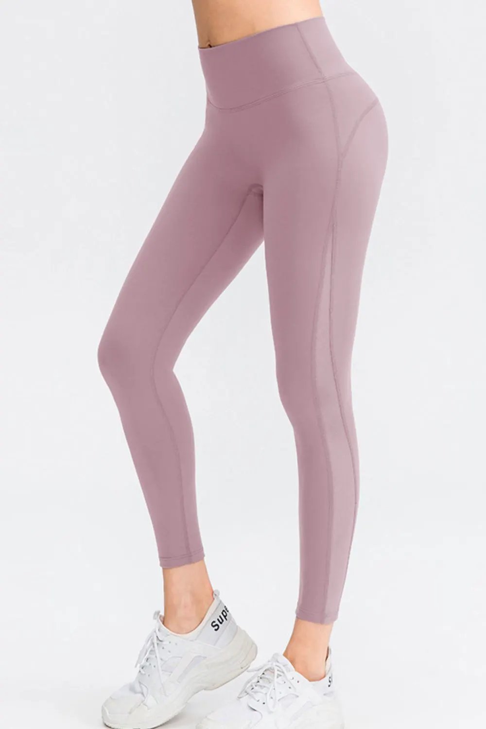 Wide Waistband Slim Fit Long Sports Pants by Partner Label