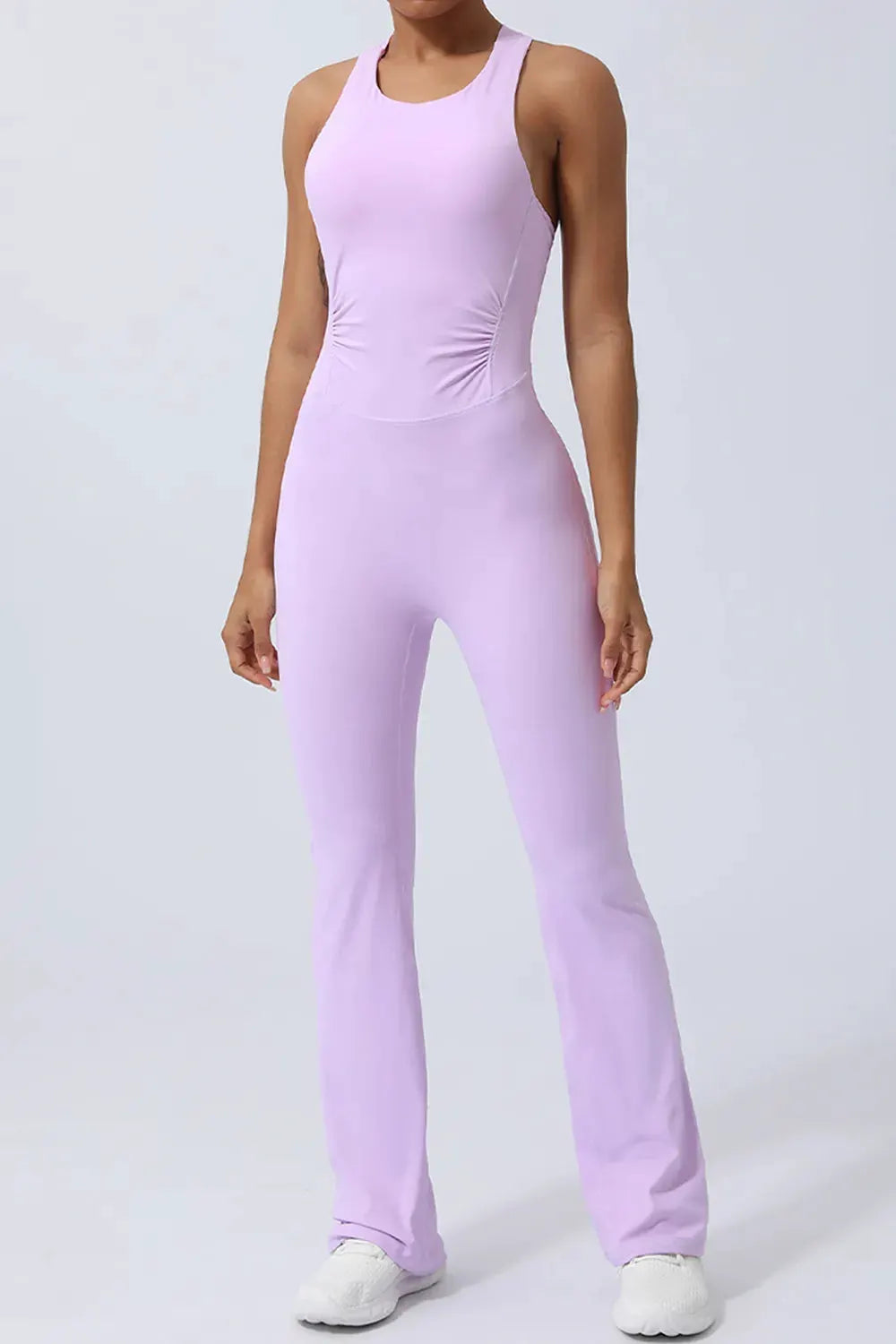 Crisscross Wide Strap Sleeveless Jumpsuit by Partner Label