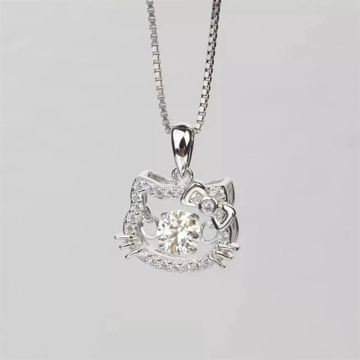 2 Carat Moissanite 925 Sterling Pendant Silver by Partner Labels