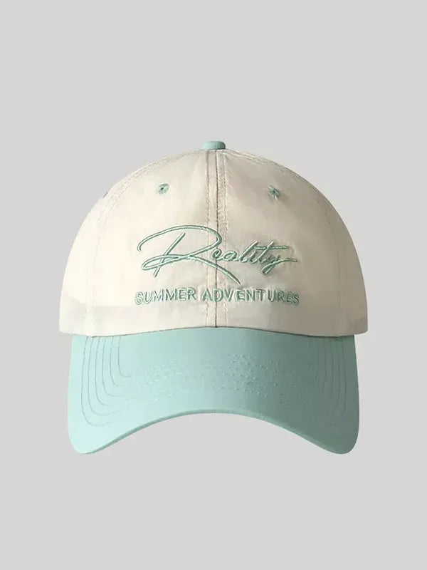 Letter Embroidered Adjustable Baseball Cap by Partner Label