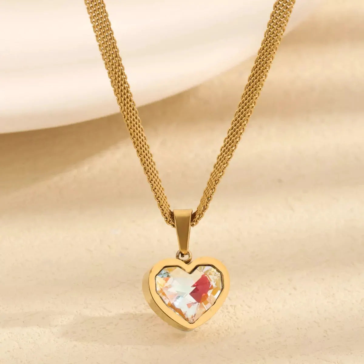 18K Gold-Plated Heart Necklace by Partner Labels