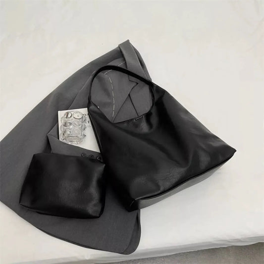 Lightweight Leather Tote Bag by Partner Label