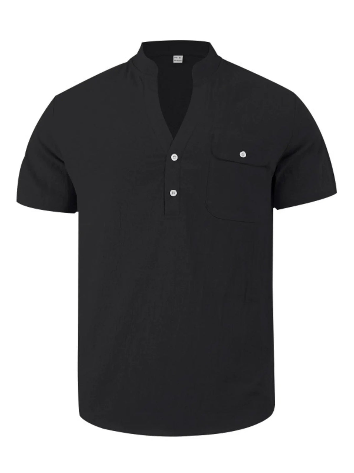 Men's Full Size Button Detail Short Sleeve Shirt Plus Size by Trendsi