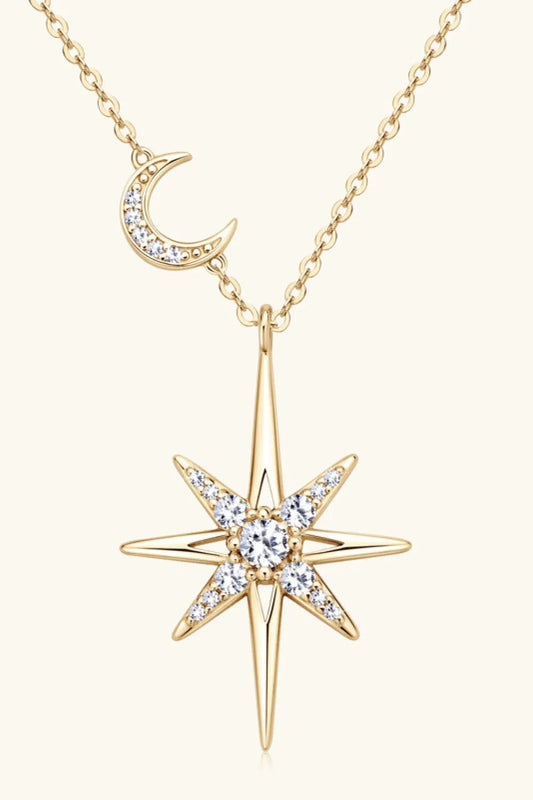 Moissanite 925 Sterling Silver Necklace by Partner Label