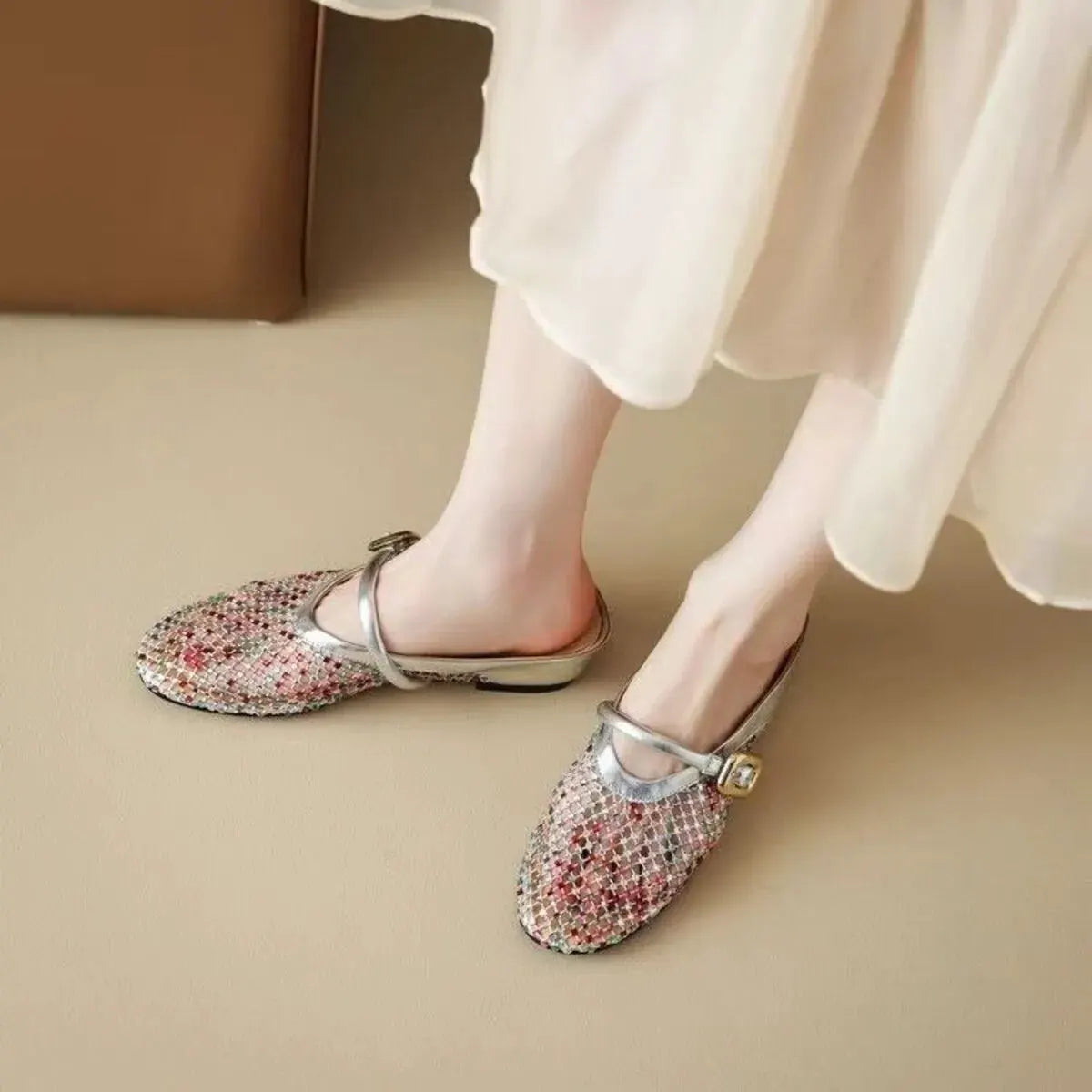 Hollow Out Wedge Sandal by Partner Label