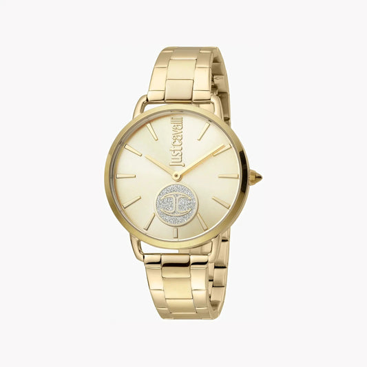 Just Cavalli Women's Gold Stainless Steel Watch, Champagne Dial | Jc1l117m0065 by JUST CAVALLI