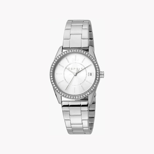 Esprit Women's Silver Stainless Steel Watch, Silver Dial | Es1l178m0025 by ESPRIT