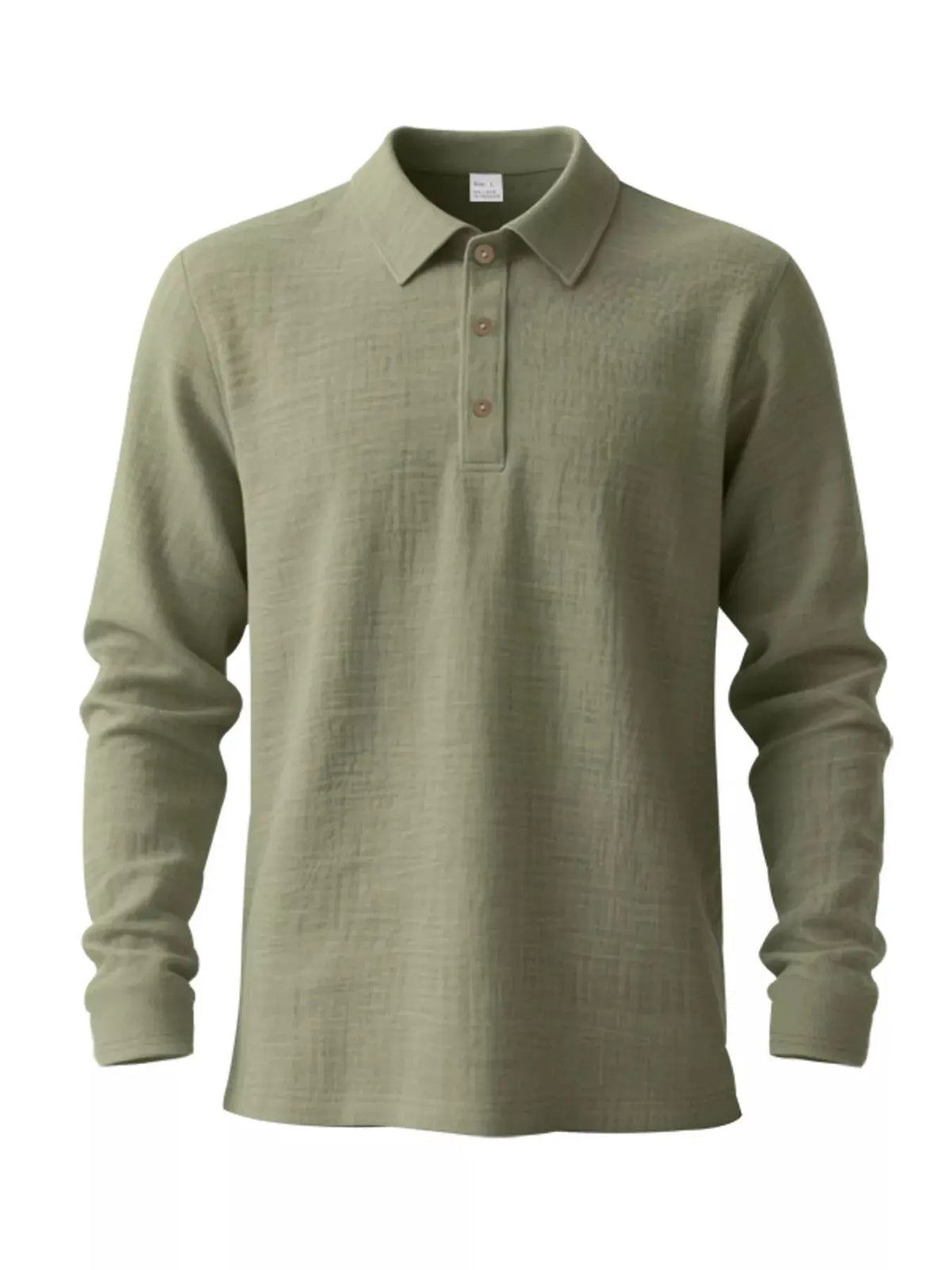 Men's Full Size Classic Long Sleeve Polo Plus Size by Trendsi