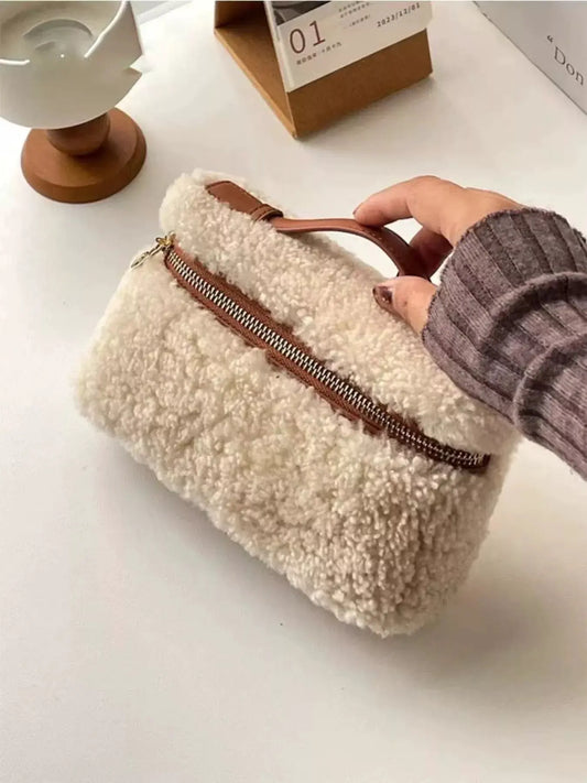 Lamb Wool Crossbody Bag by Partner Label