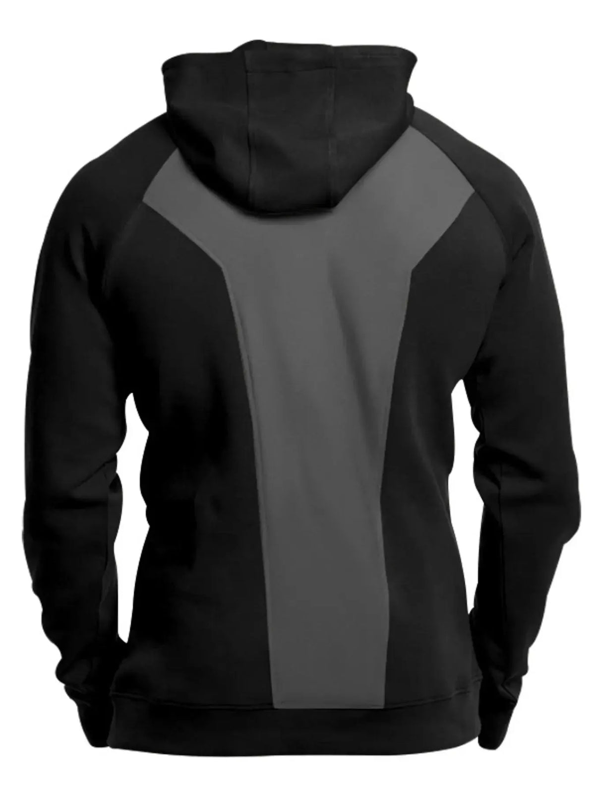 Men's Full Size Quarter Zip Long Sleeve Hoodie Plus Size by Trendsi