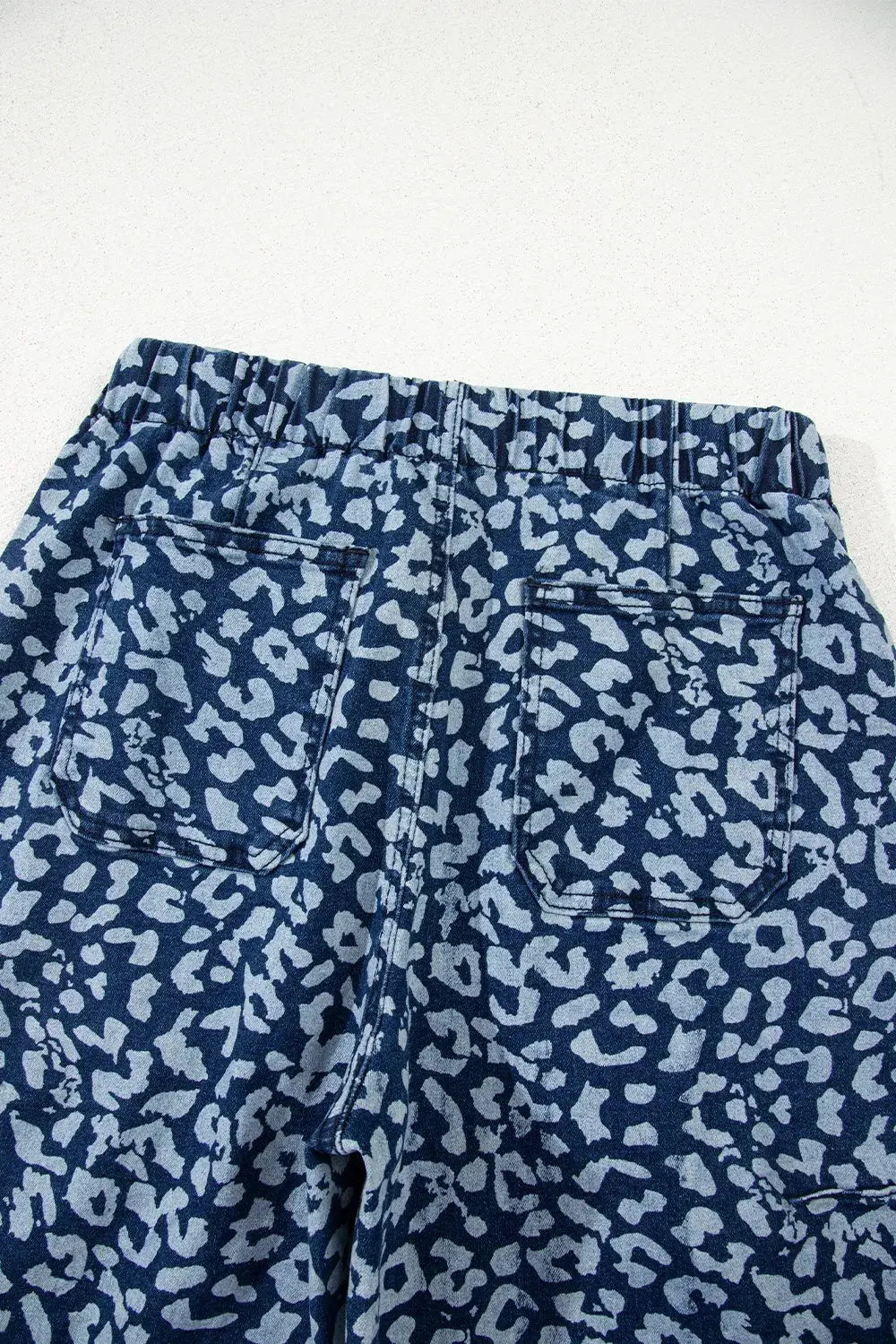 Leopard Print Wide Leg Jeans by Partner Label