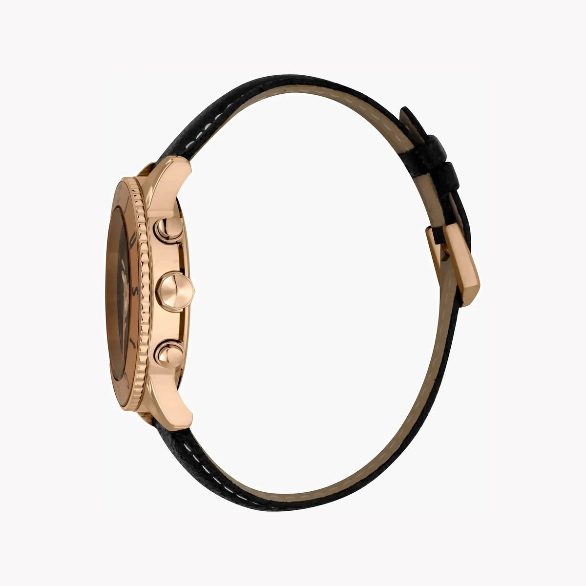 Just Cavalli Men's Black Leather Watch, Rose Gold Case | Jc1g155l0035 by JUST CAVALLI