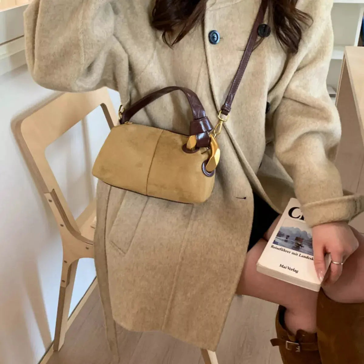 Suede Mini Crossbody Bag by Partner Label