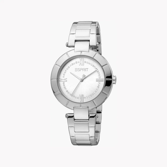 Esprit Women's Silver Stainless Steel Watch, Silver Dial | Es1l202m0035 by ESPRIT