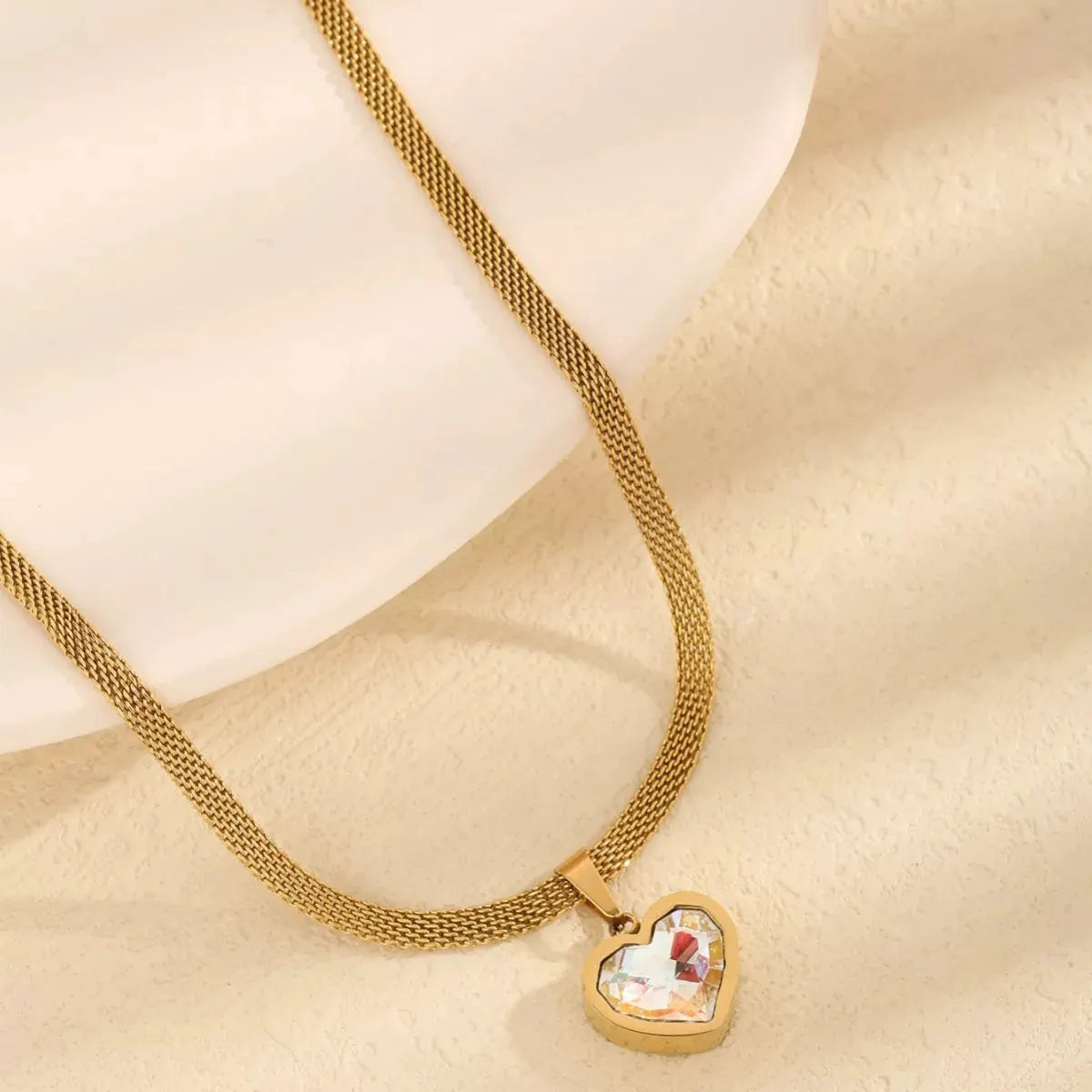 18K Gold-Plated Heart Necklace by Partner Labels