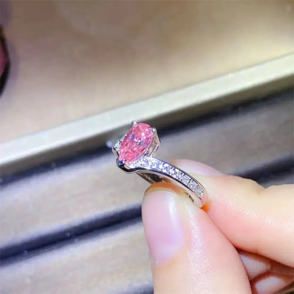 1 Carat Moissanite 925 Sterling Silver Ring by Partner Label