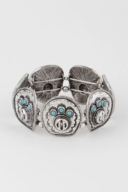 ASTOR Vintage Stone Plate Bracelet | Heirloom BYMANYC ® New York Style by BYMANYC ® New York