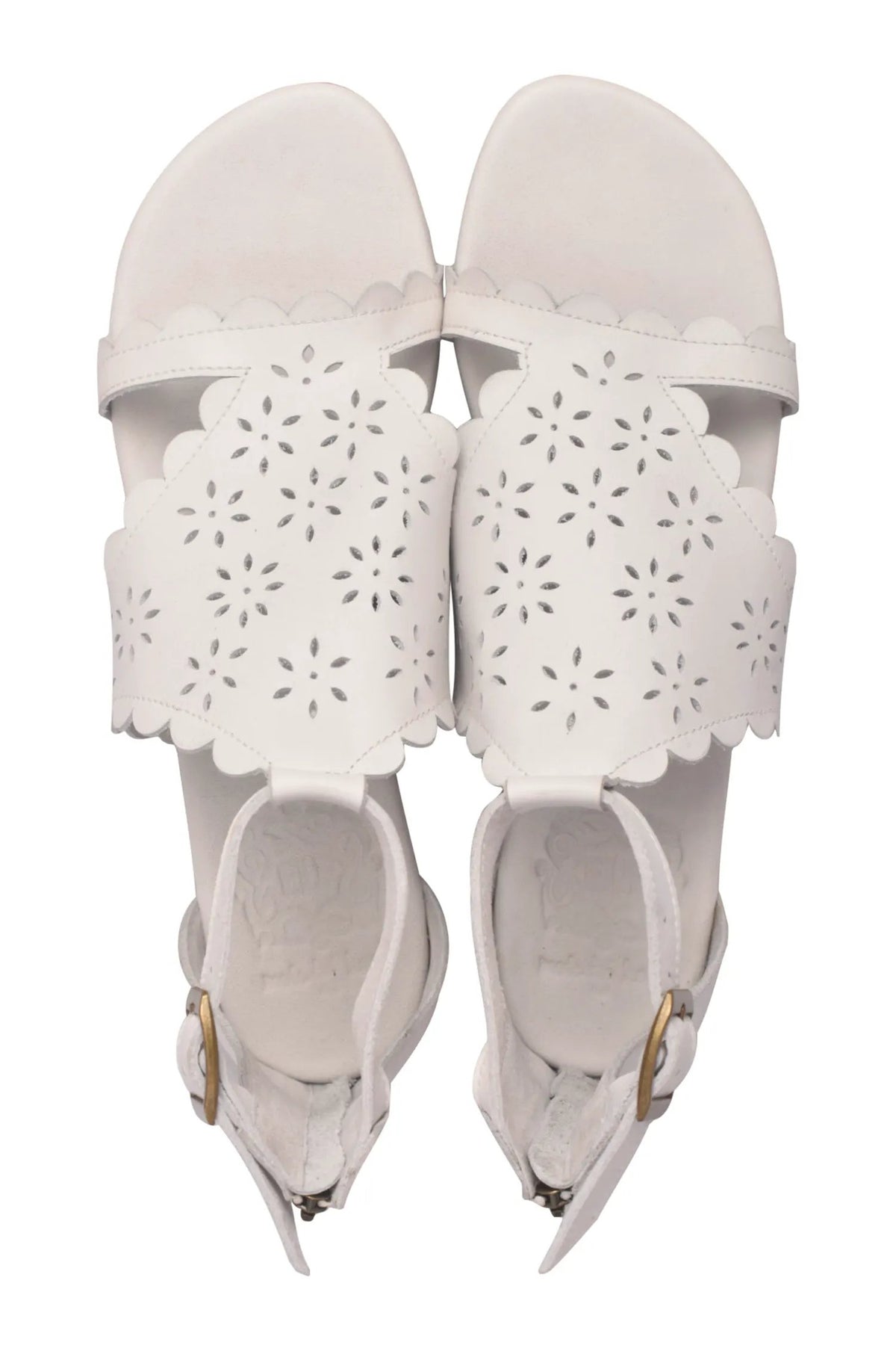 Al Fresco Cut-Out Leather Sandals by ELF