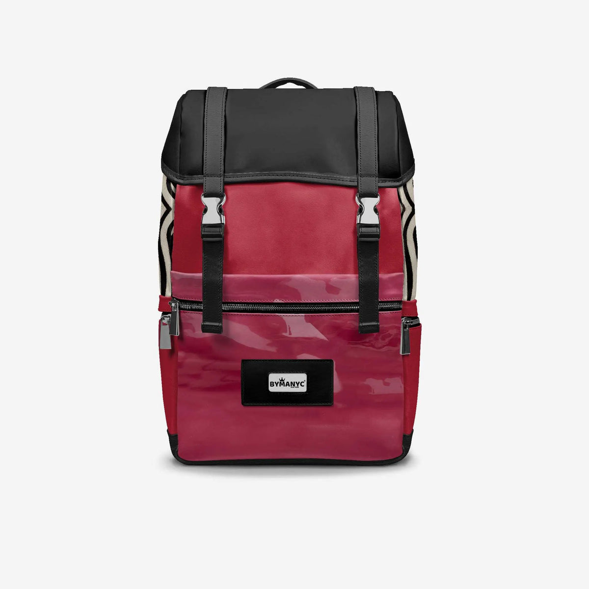 BYMANYC ® New York – NYC COUTURE Backpack in Fierce Red & Noir Zebra by BYMANYC ® New York