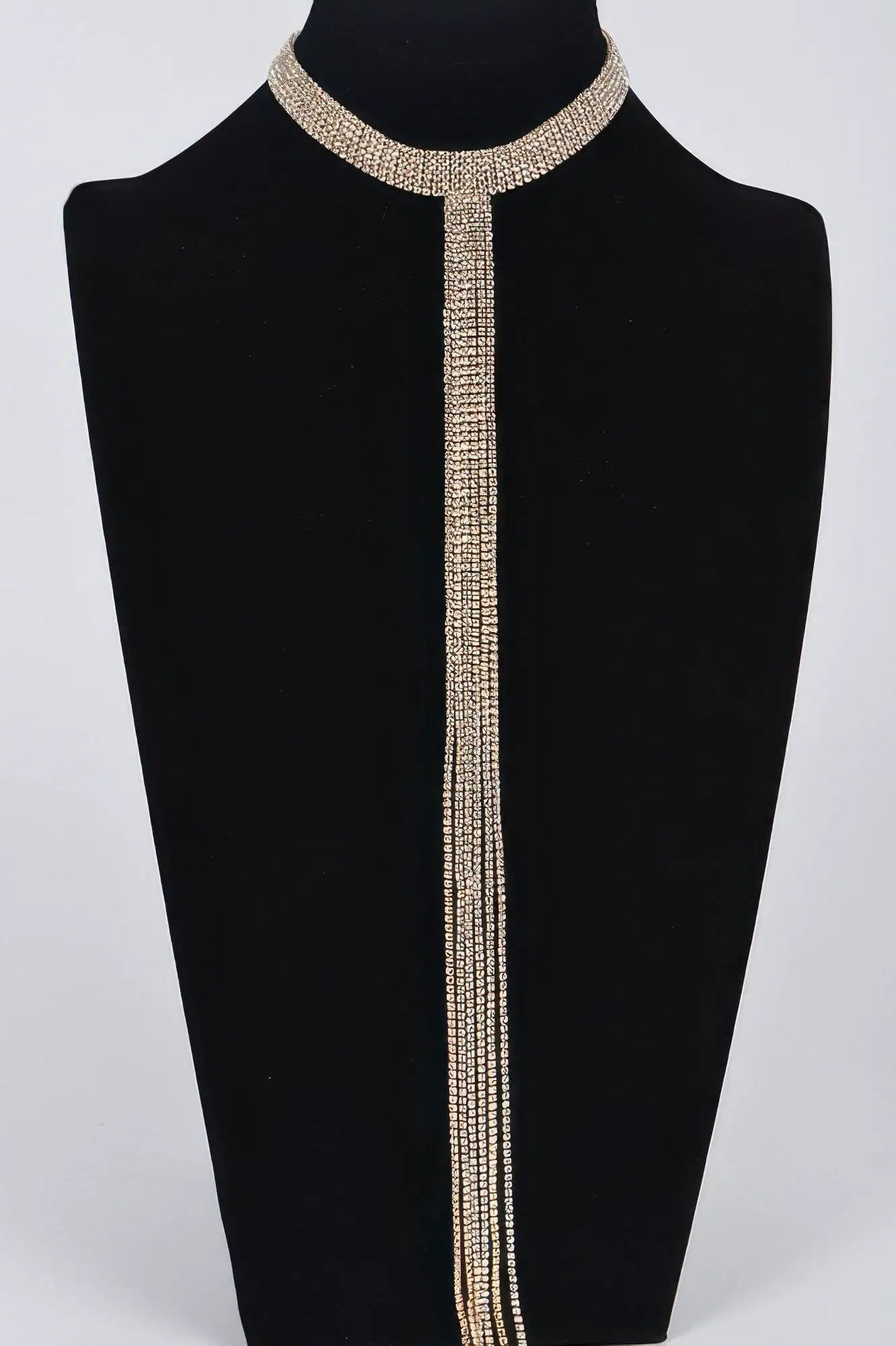 Bar Line Rhinestone Choker Necklace | BYMANYC ® New York Elegance by BYMANYC ® New York