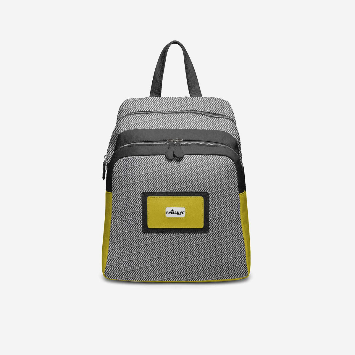 Black & Yellow Vegan Backpack BYMANYC ® New York – Italy Made by BYMANYC ® New York