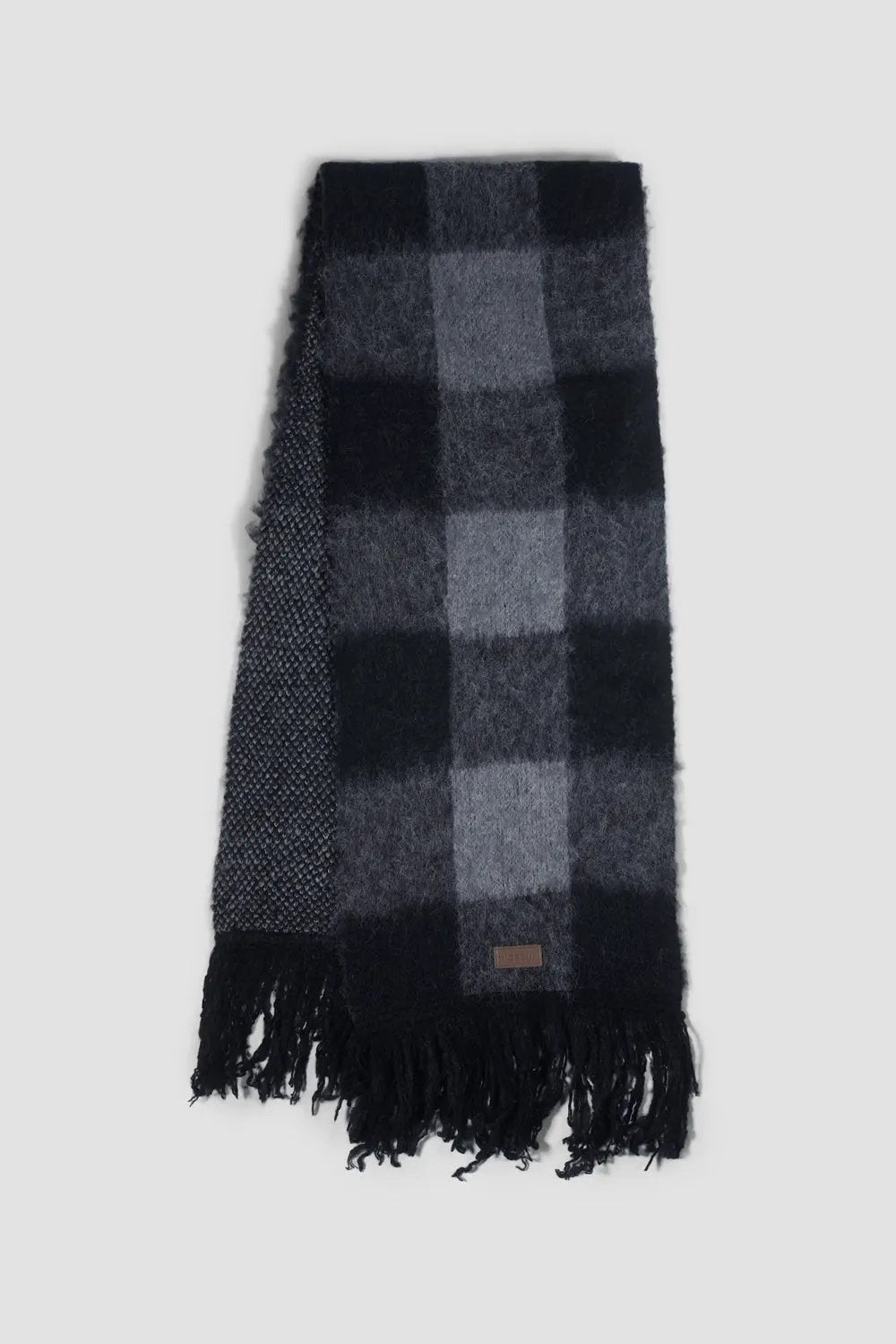 Plaid Fringe Scarf by Hideout