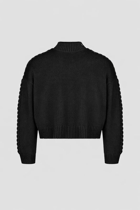 Braided Knit Sweater by Hideout
