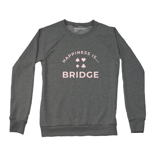 Women's Bridge Crew Sweatshirt, Charcoal by Games Night