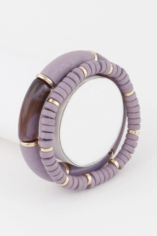 CHELSEA Double Layered Bead Bracelet - New Collection PARIS LE MARAIS - BYMANYC ® New York by BYMANYC ® New York