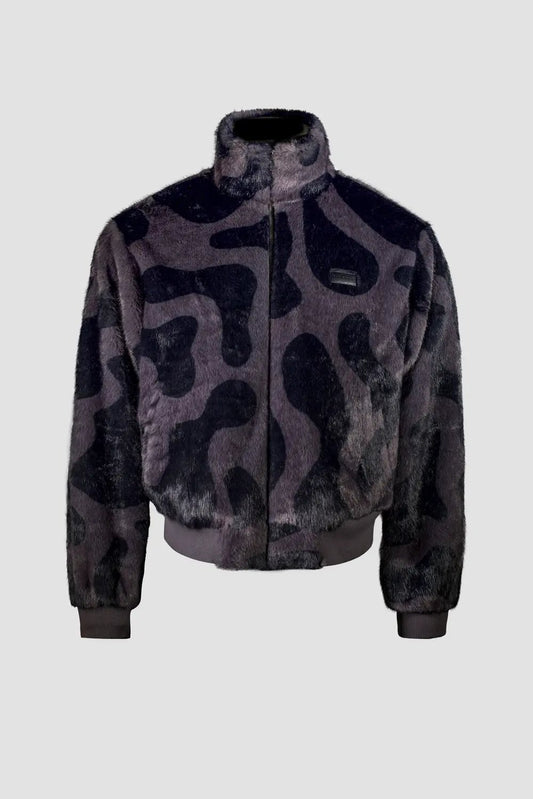 Camouflage Fleece Zip Jacket by Hideout