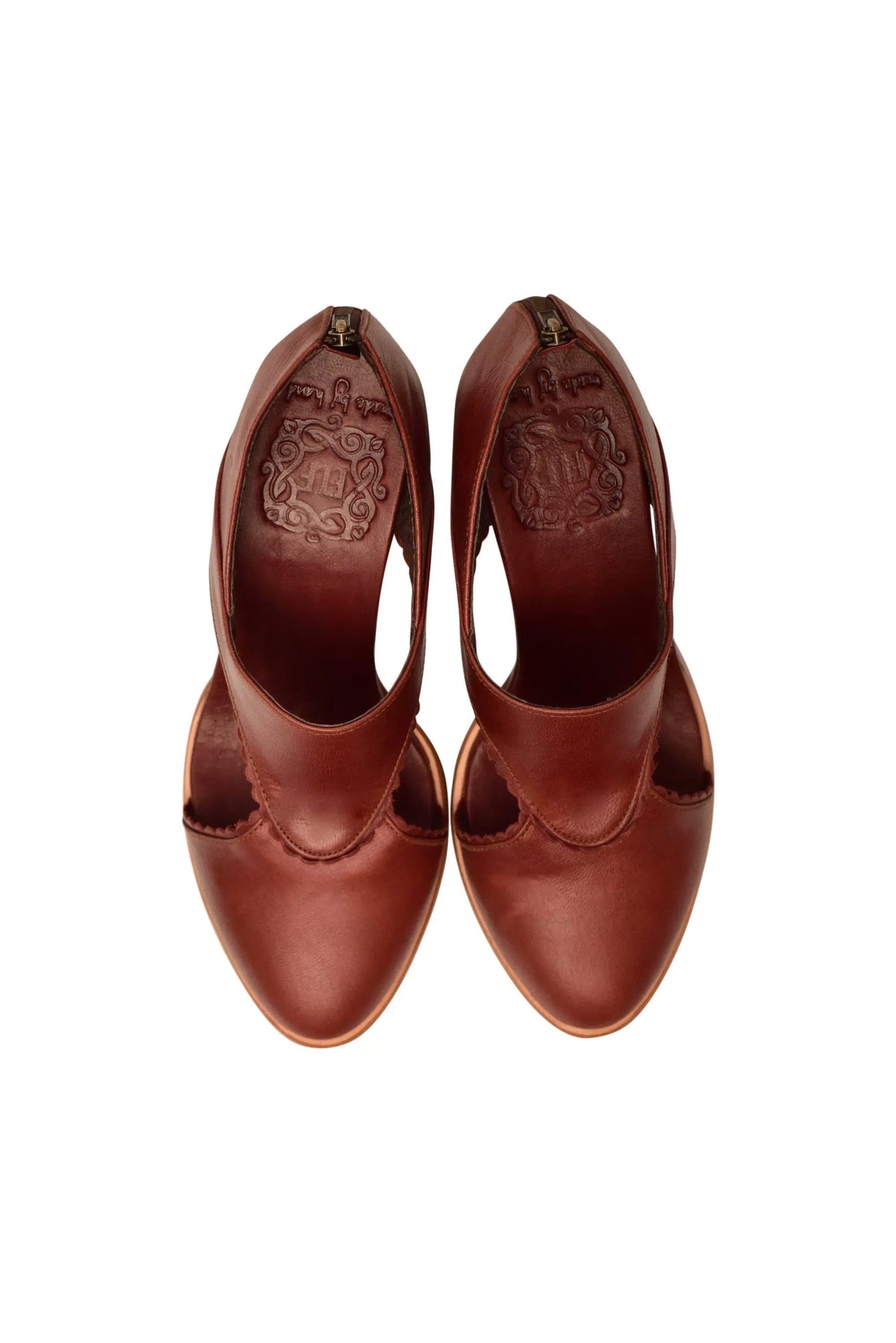 Rain Kiss Leather Heel Booties by ELF