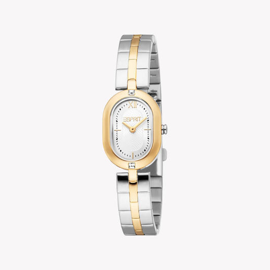 Esprit Women's Silver & Gold Quartz Watch | Es1l500m0045 by ESPRIT