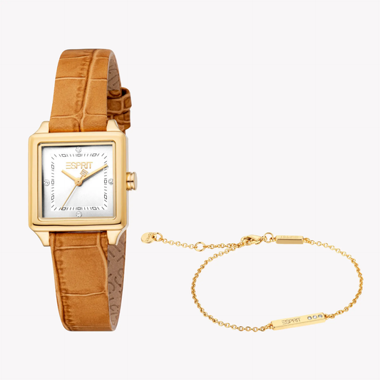 Esprit Women's Gold/Brown Watch | Es1l511l0025 by ESPRIT
