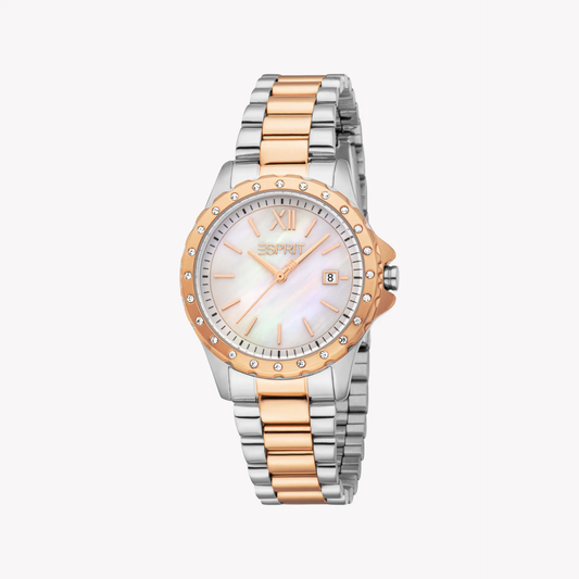 Esprit Women's Silver/Rose Gold Watch | Es1l522m0085 by ESPRIT
