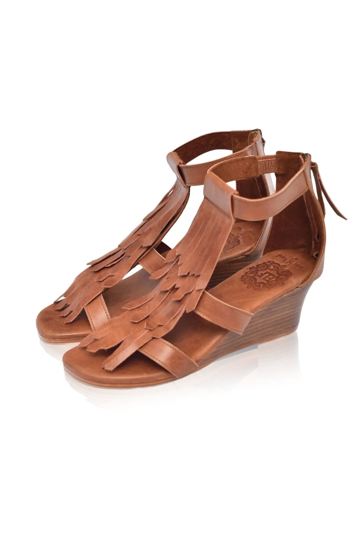 Fly Away Fringe Wedge Sandals by ELF