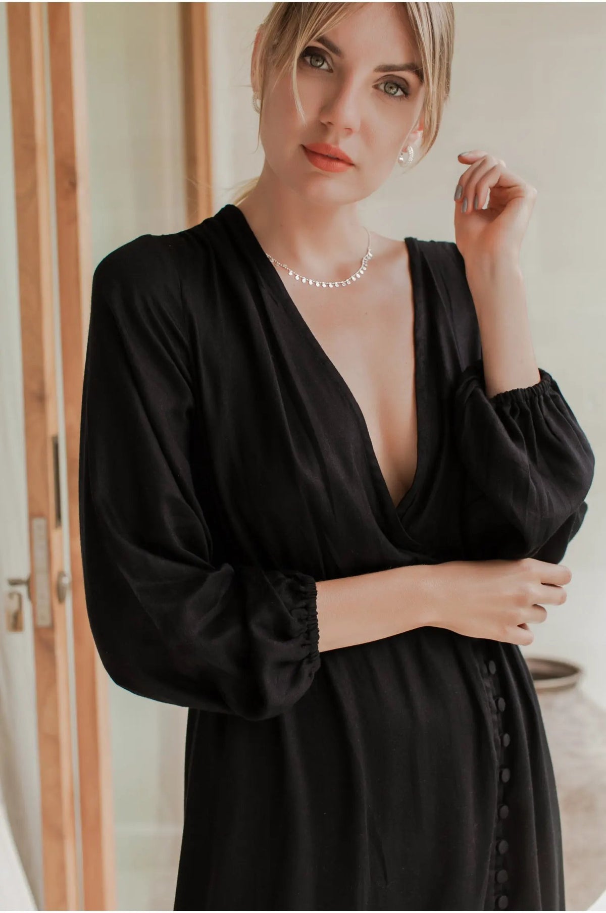 Greta Long Sleeve Midi Dress (Sale) by ELF