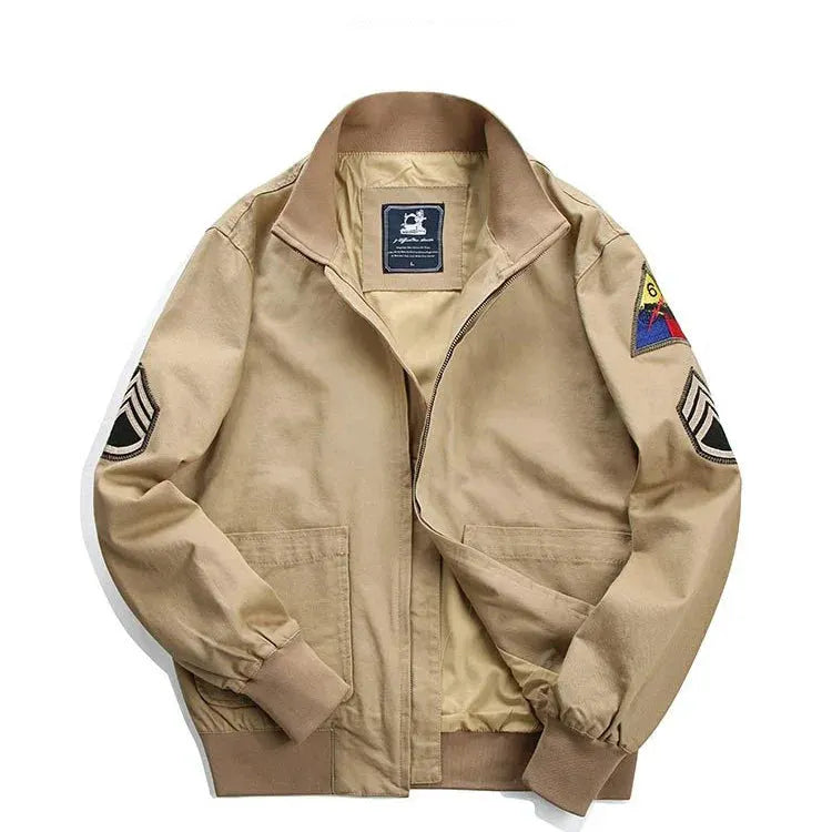 Fury Brad Pitt WW2 US Army Military Tanker Jackets Khaki Cotton Field Combat Outwear Uniforms Spring Autumn Lightweight Coats by Vimost Shop