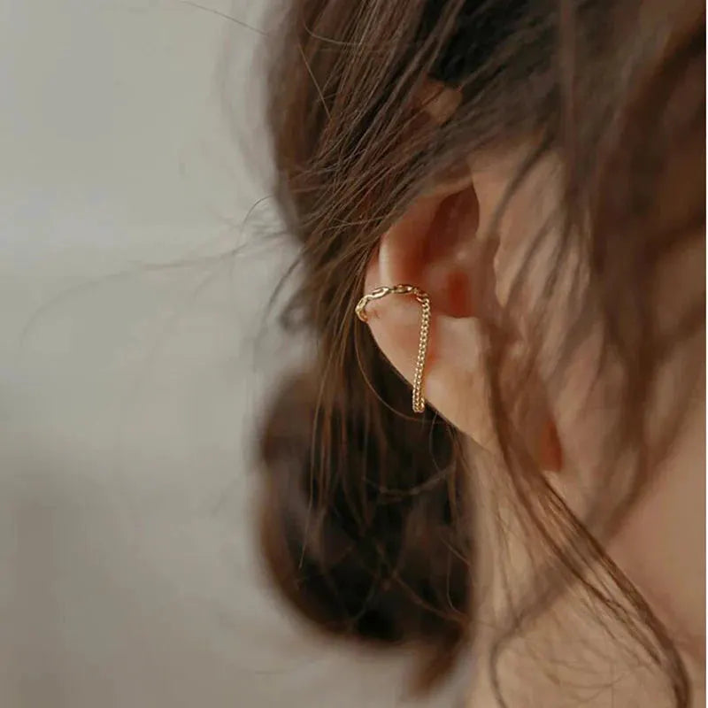 1 Pc 2025 Fashion Minilist No Piercing Ear Cuff Earrings for Woman Fake Piercing Earcuff Clips Earrings for Women Cuffs Jewelry by Maiden-Art